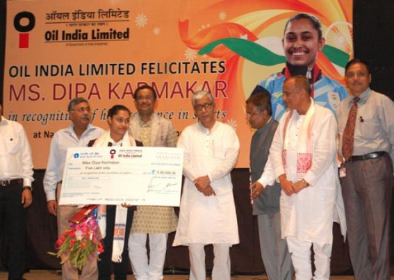 OIL felicitates Gymnast Dipa Karmakar